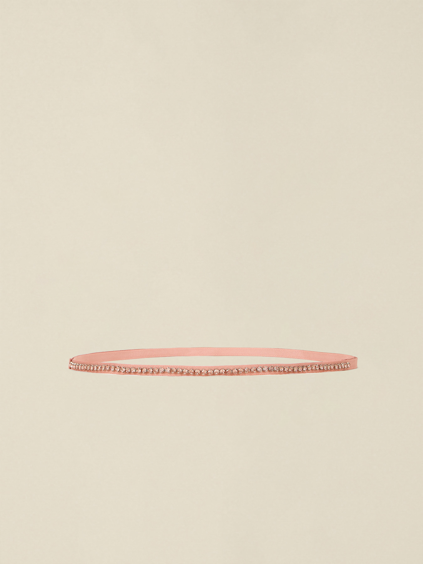 Schmaler G&uuml;rtel aus Rips mit Steinen image number 1