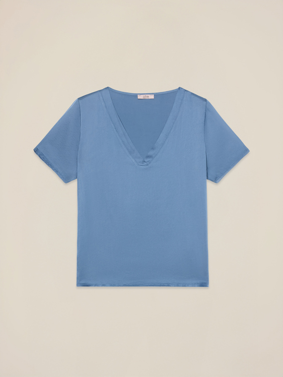 Blusa de sat&eacute;n de viscosa