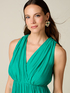 Long dress in silk blend chiffon image number 2