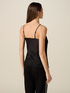 Satin top with lace image number 1