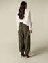 Polyester-viscose cargo pants image number 1