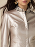 Jachetă bolero din material metalizat image number 2