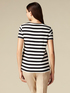 Camiseta de rayas con bordado de lentejuelas image number 1