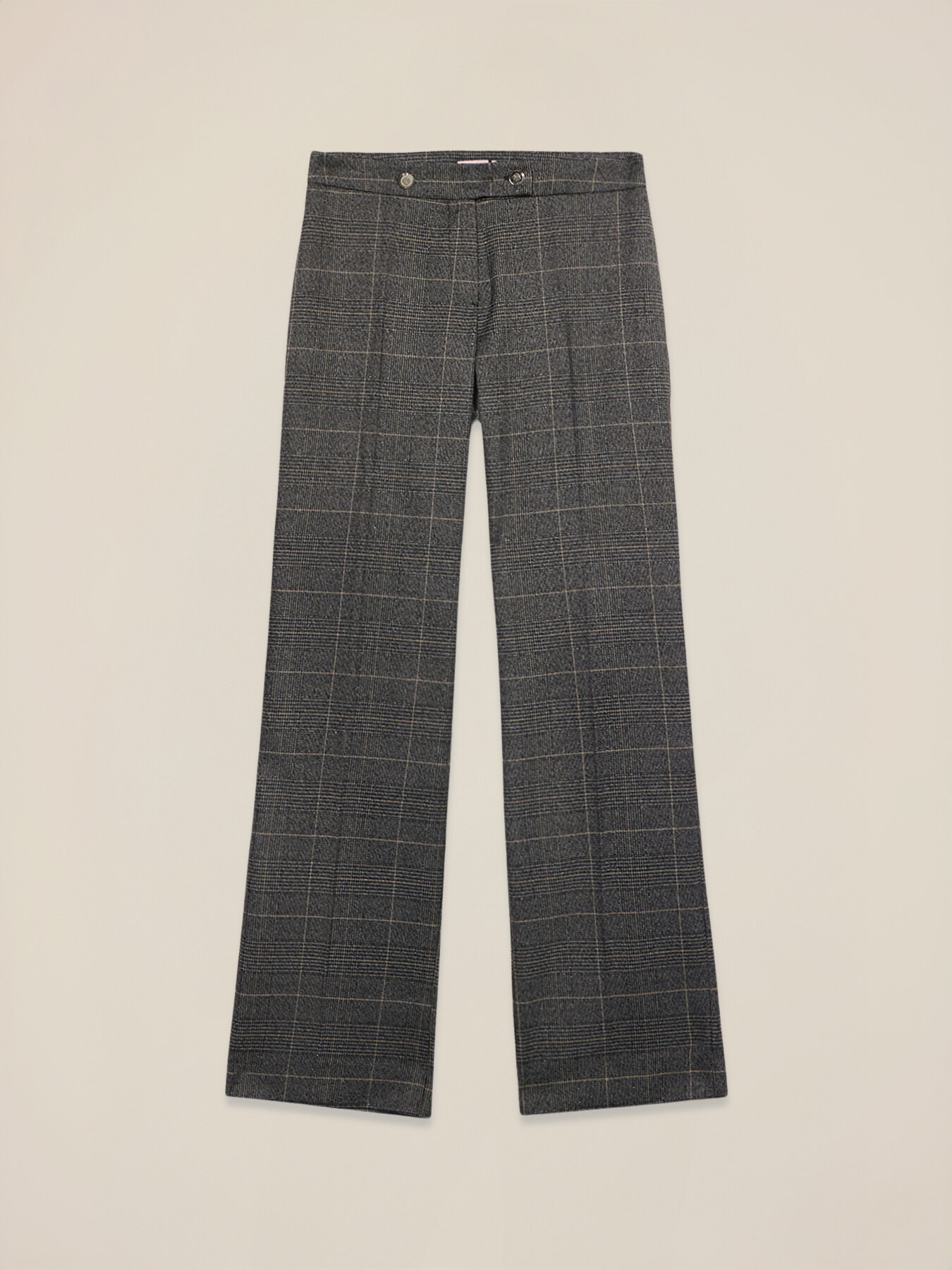 Pantalon palazzo &agrave; carreaux image number 4