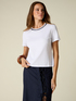 Cotton T-shirt with jewel embroidery image number 0