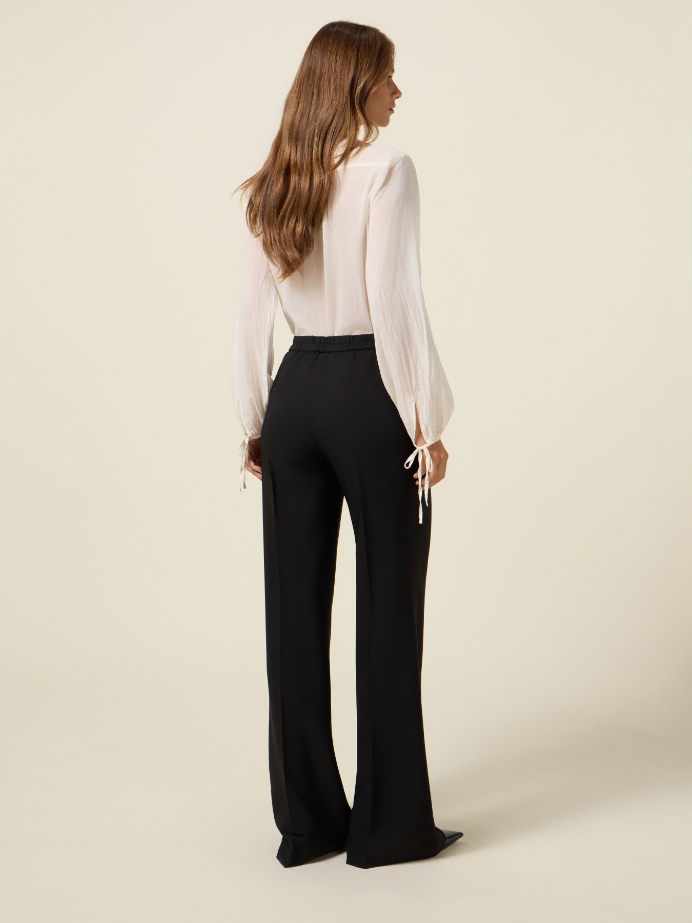 Pantalon palazzo en tissu technique image number 1