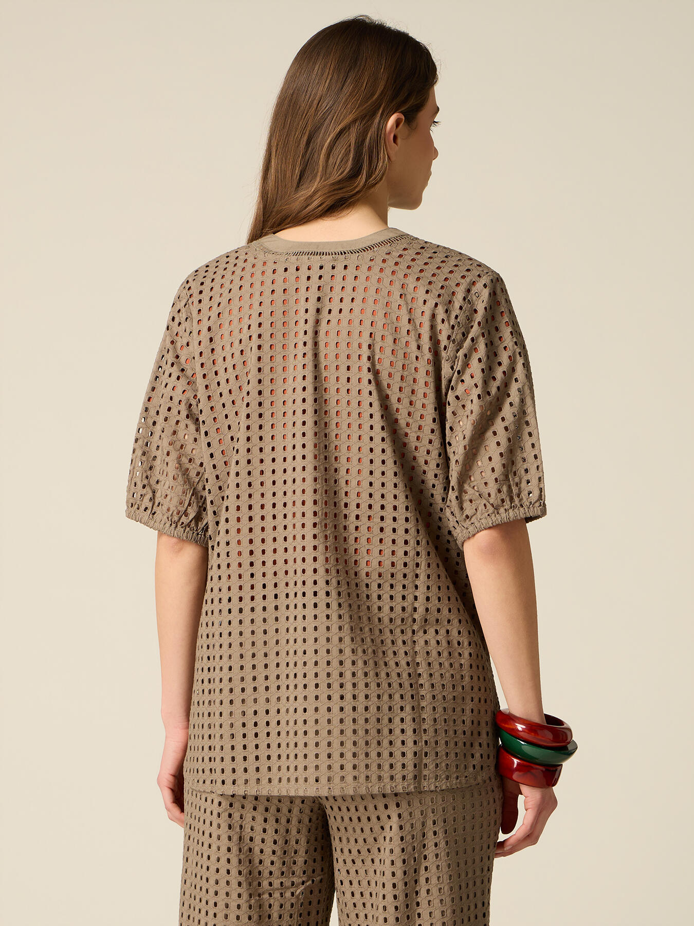 Chemise en coton ajour&eacute; image number 1