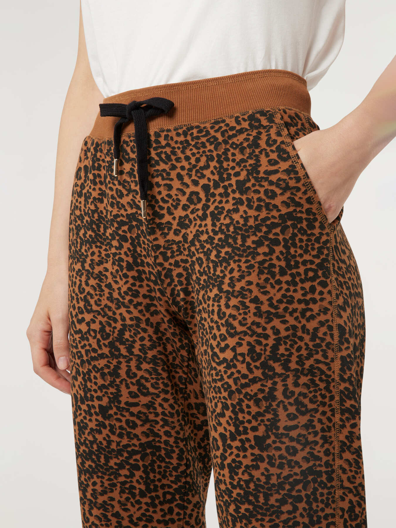 Animal print joggers image number 2