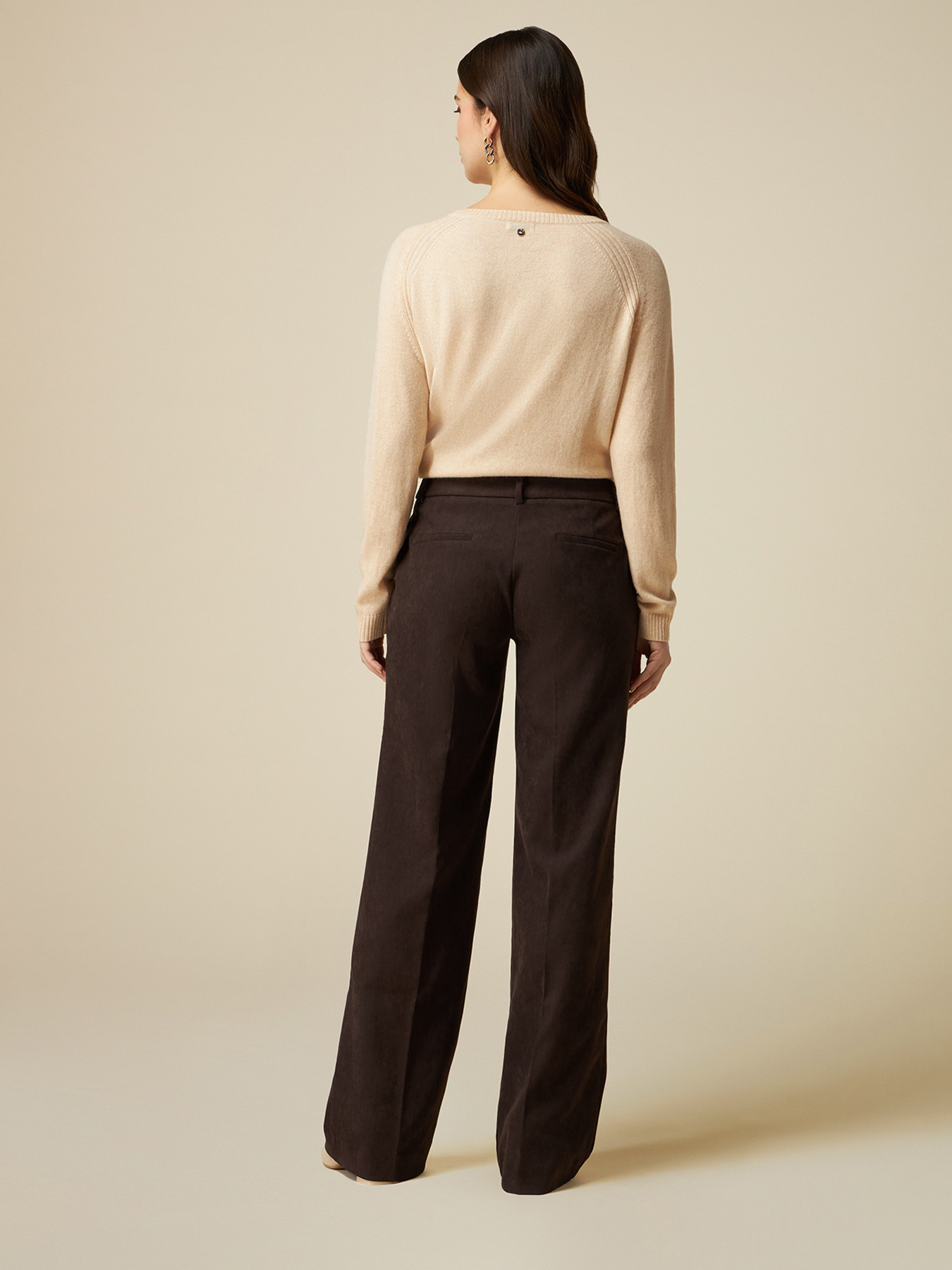 Pantaloni palazzo in velluto image number 1