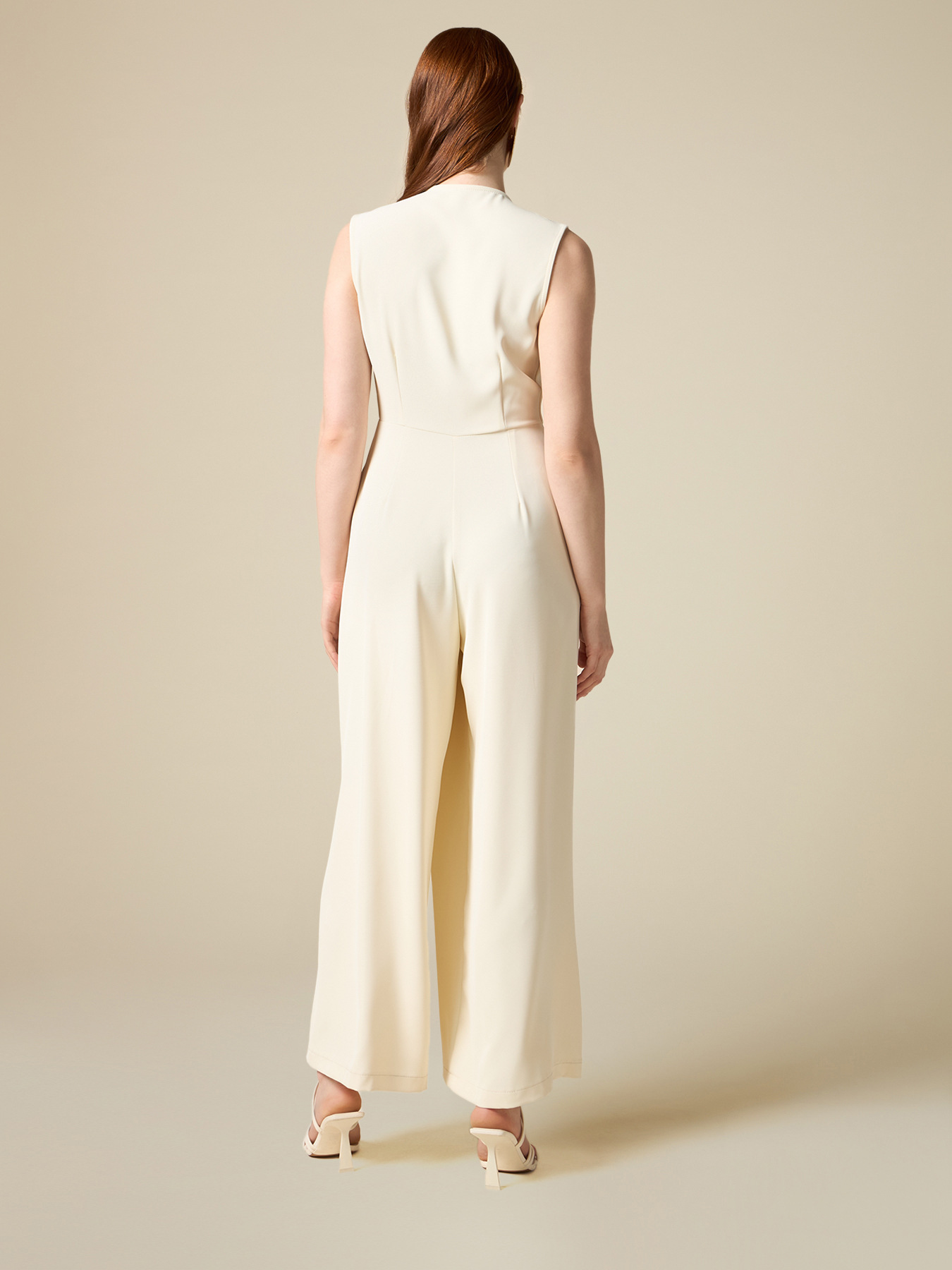 Sleeveless cady jumpsuit image number 1