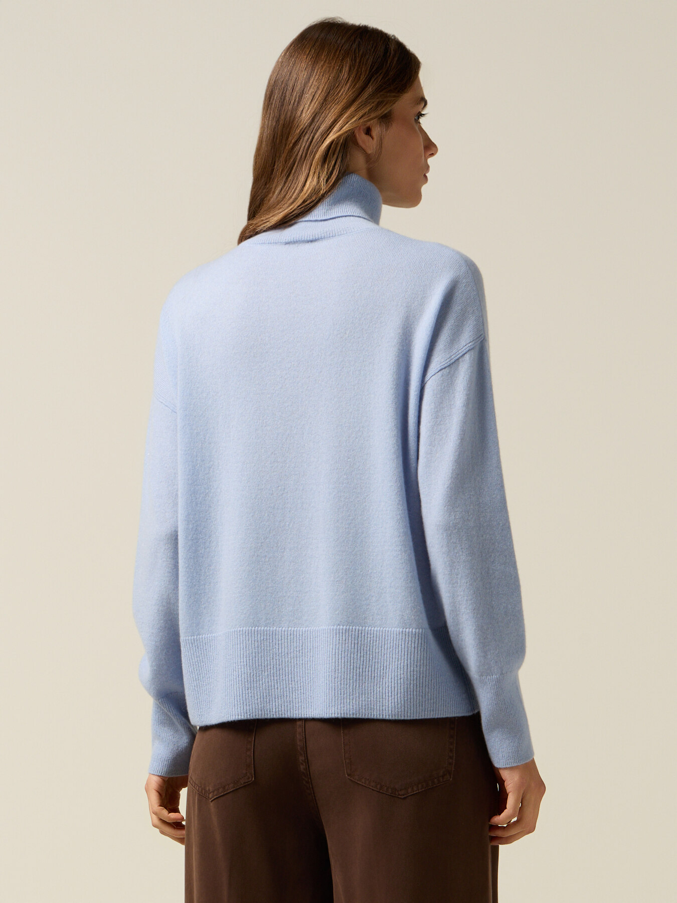 Rollkragenpullover aus reinem Kaschmir image number 1