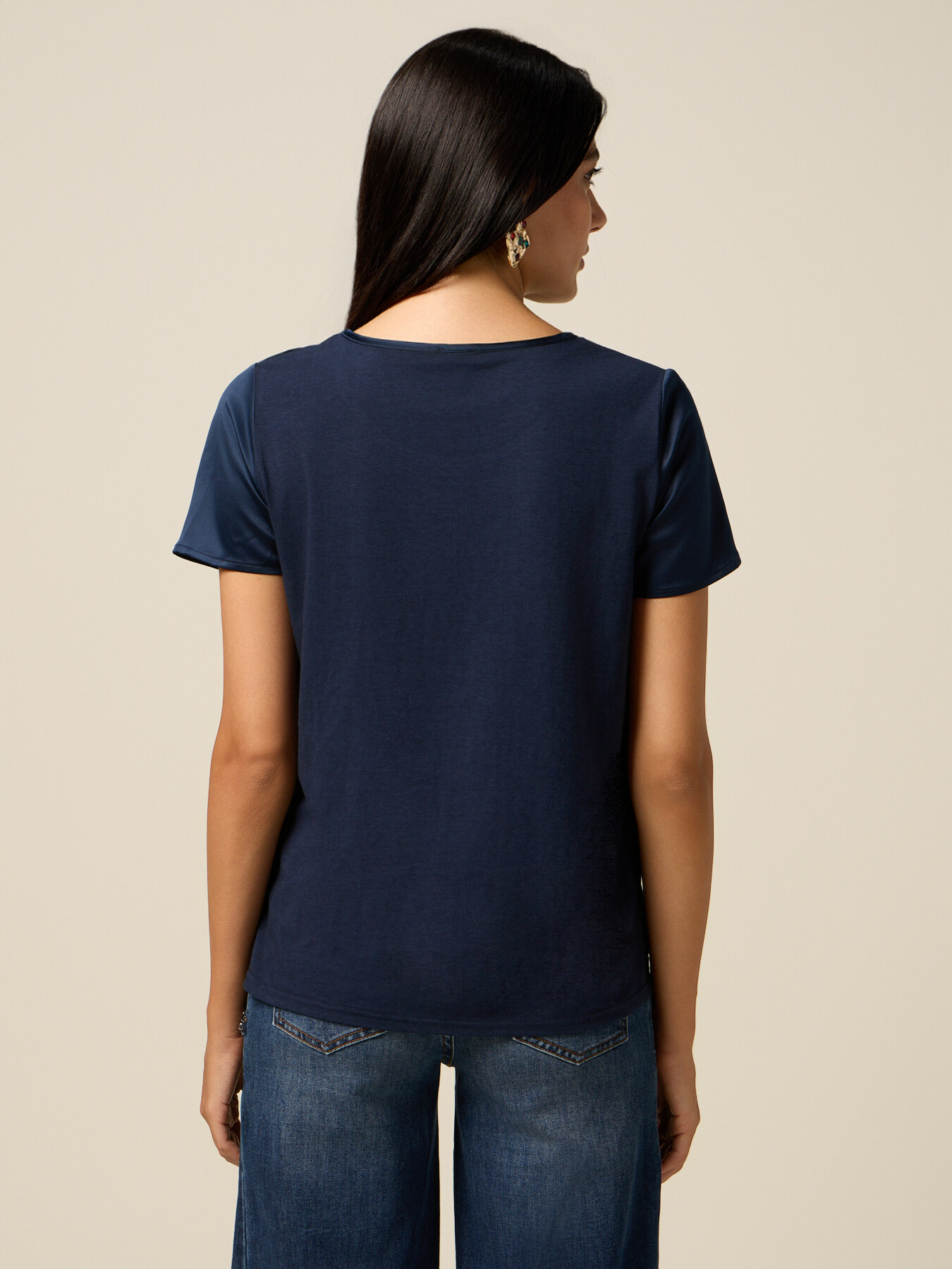 T-shirt bimaterica image number 1