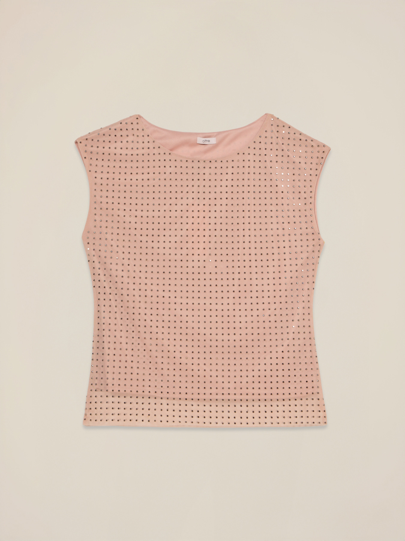 Tulle top with studs image number 4