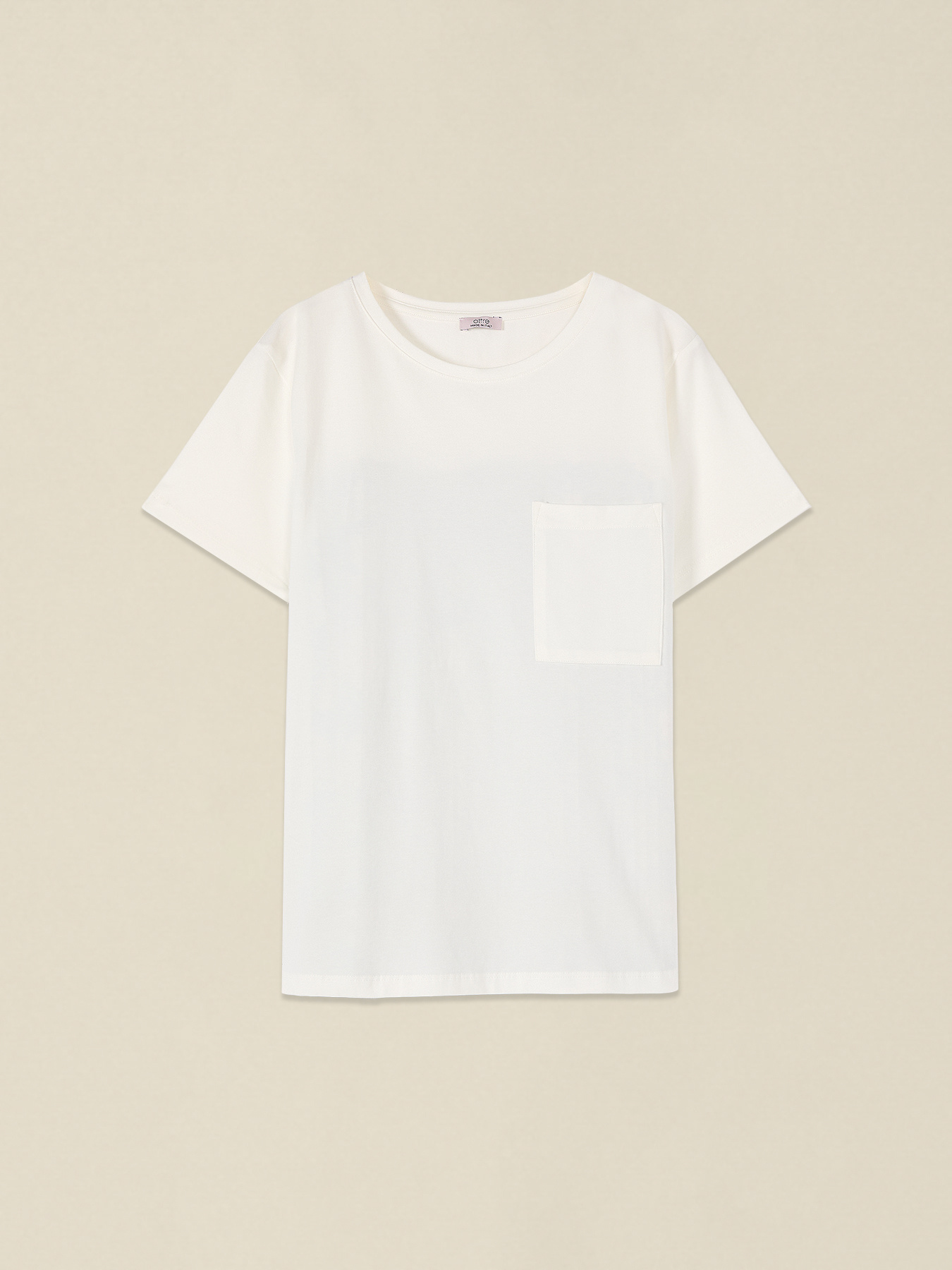 T-shirt with printed pleated back image number 3