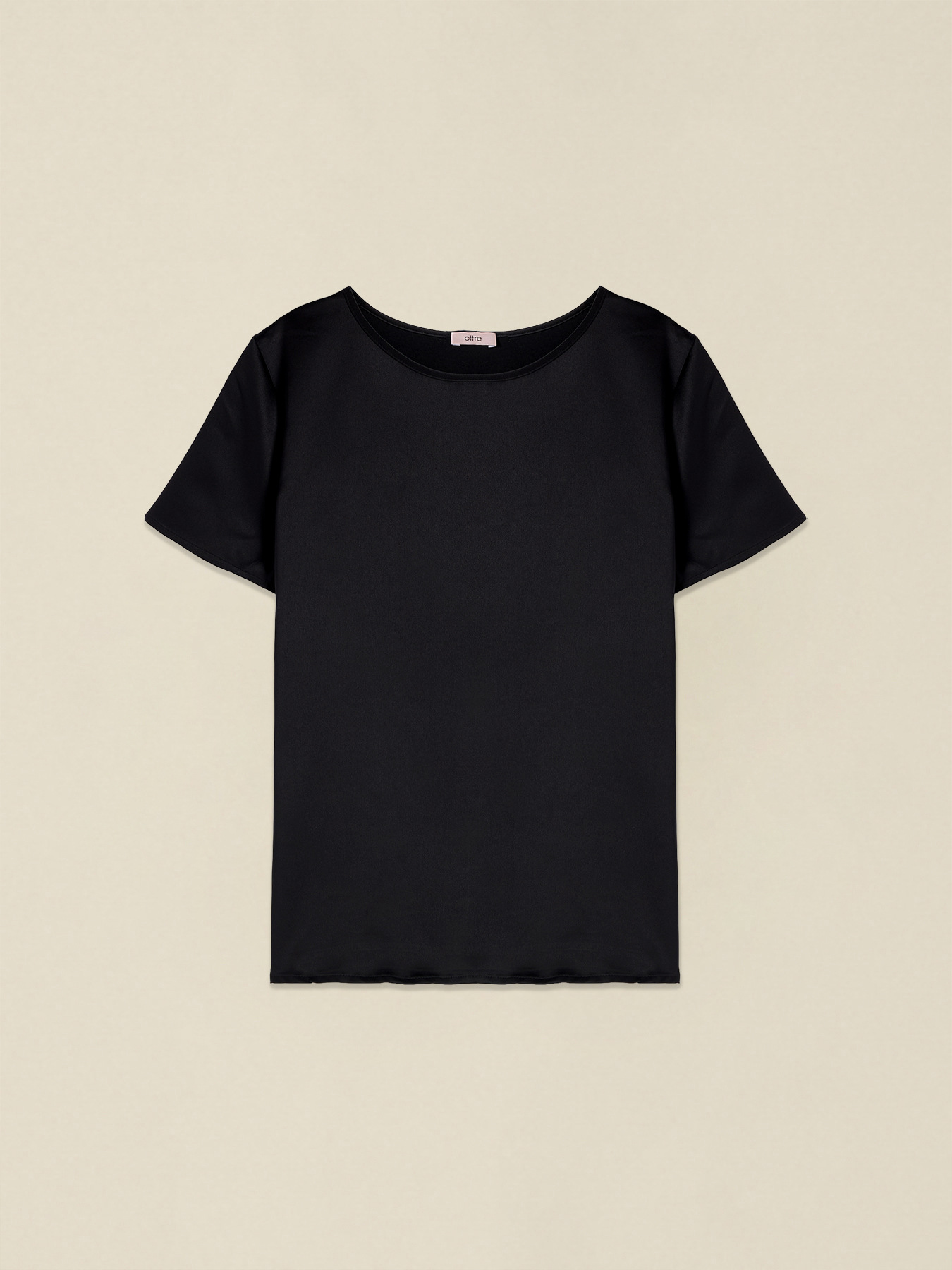 Two-material T-shirt image number 0