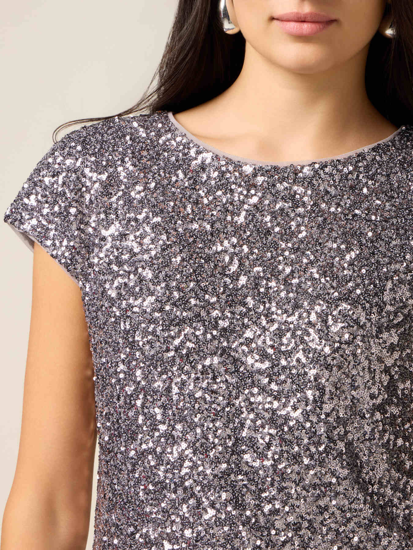 T-shirt &agrave; paillettes image number 2