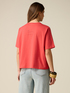 Boxy cotton t-shirt with jewel embroidery image number 1