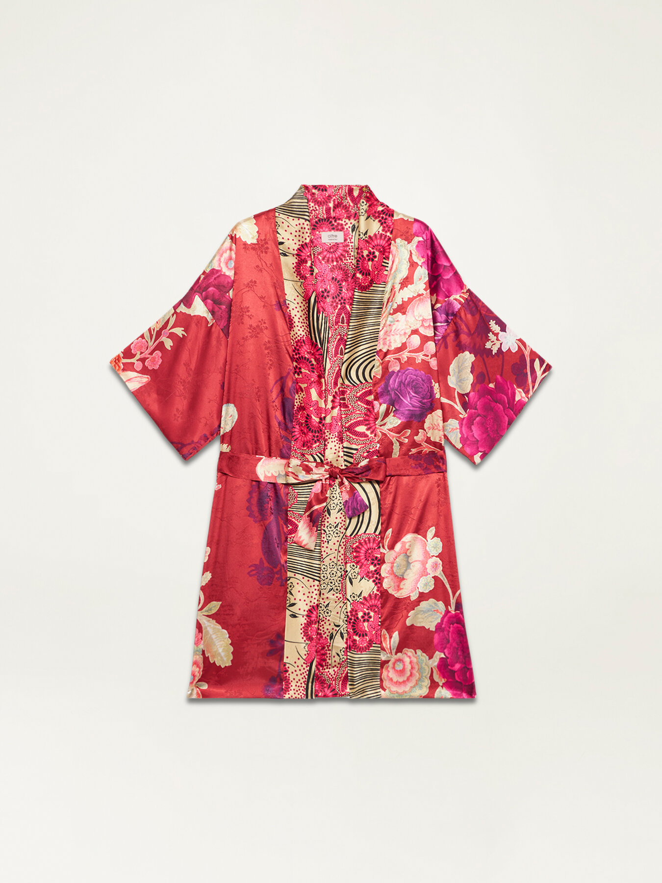 Kimono reversibile in raso image number 3