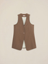 Vest in viscose blend fabric image number 4