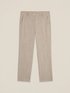 Cigarette pants in fluid fabric image number 4