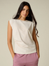 Top in jersey con ricamo gioiello image number 0