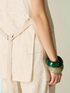 Gilet misto lino con sangallo image number 2