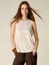 Metallic effect jersey top image number 0