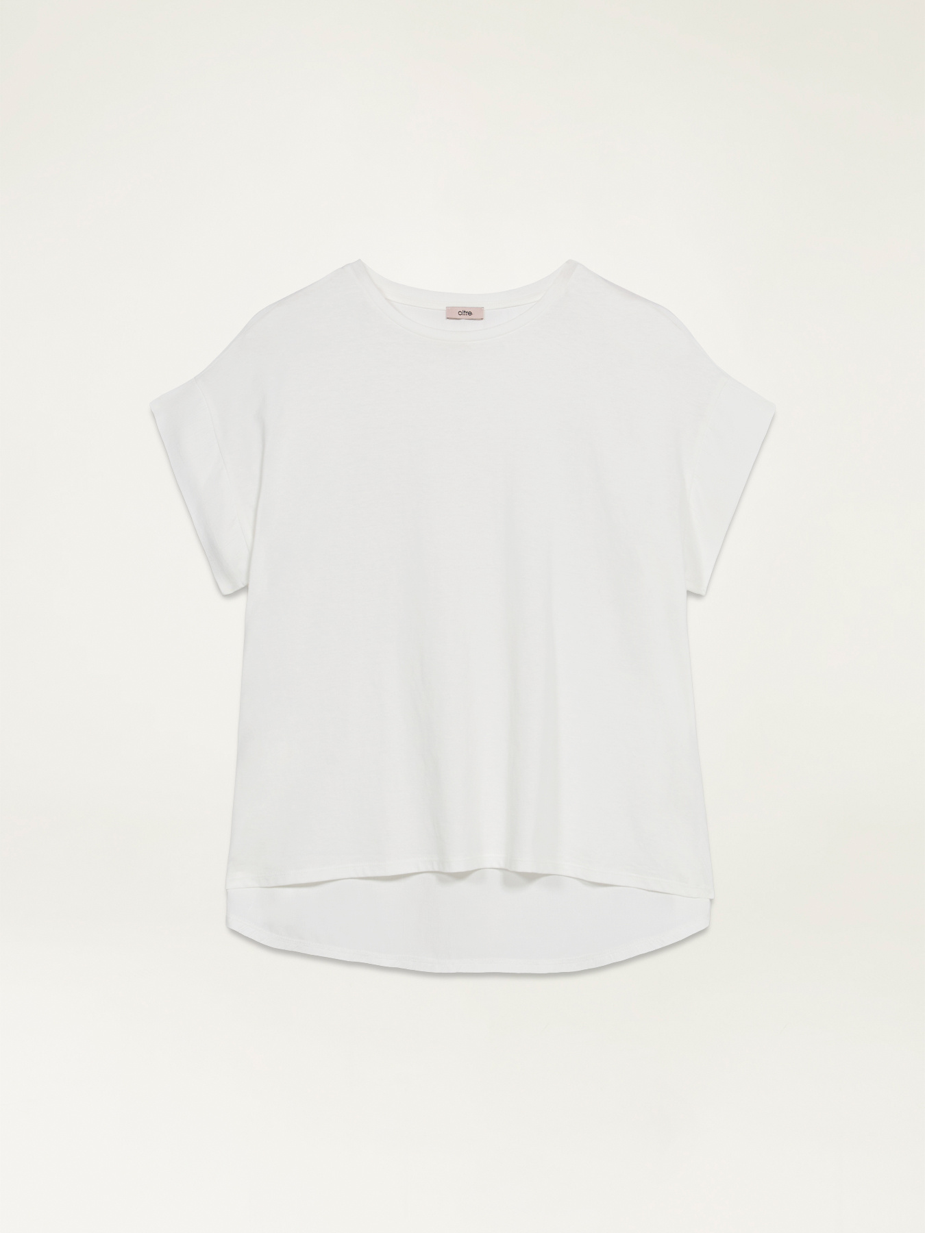Oversize-T-Shirt aus zwei Materialien image number 3