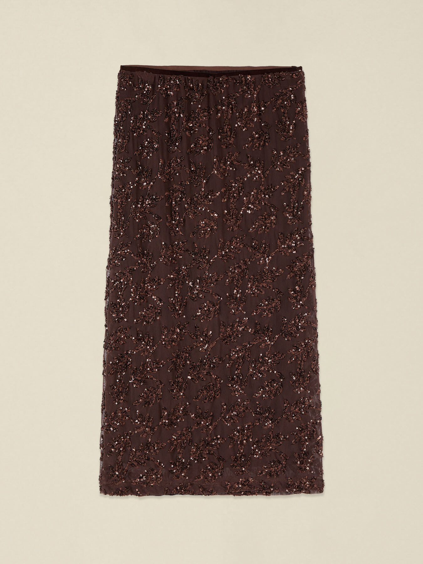 Pencil skirt in sequined tulle image number 4
