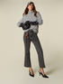 Grey denim flare jeans image number 0