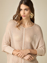 Lurex blend sweater with openwork image number 3