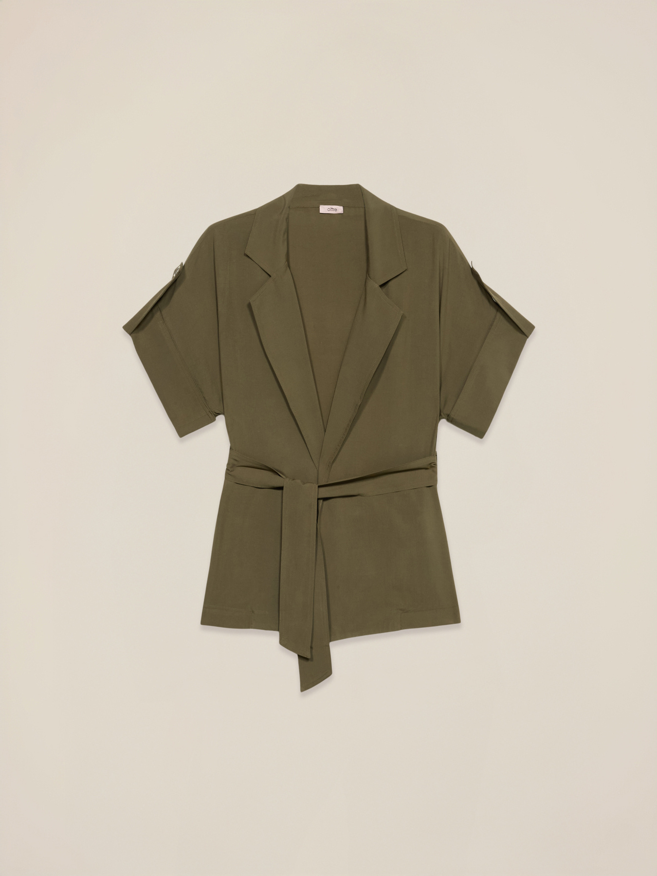 Camicia kimono con cintura