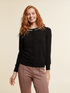 Cardigan misto cashmere con pietre image number 0