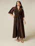 Long lyocell blend dress image number 0