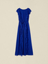 Rochie lungă din georgette cu volane image number 3