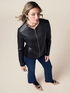 Kombinierte Jacke mit Laserschnitten image number 3
