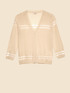 Cardigan corto traforato image number 3