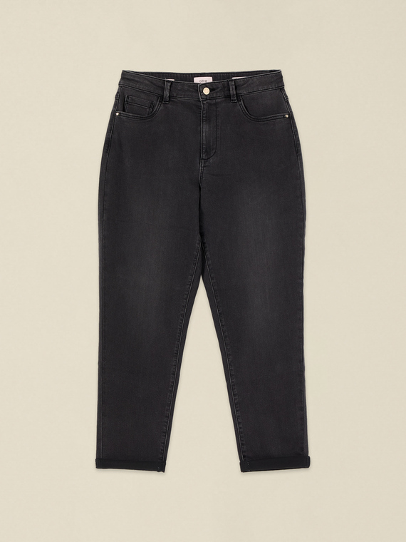 Boyslim-Jeans in Schwarz washed