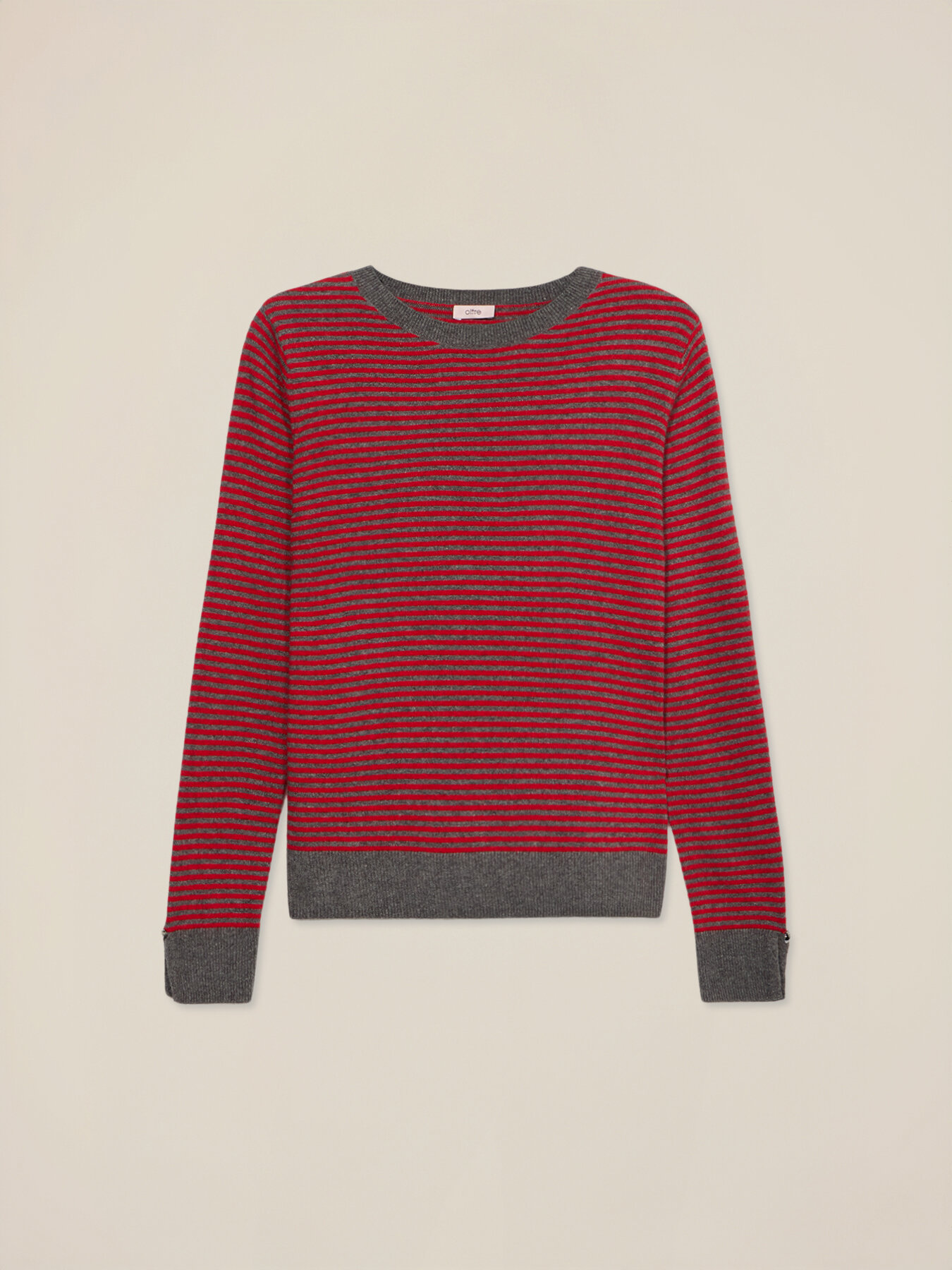 Wool blend striped sweater image number 3