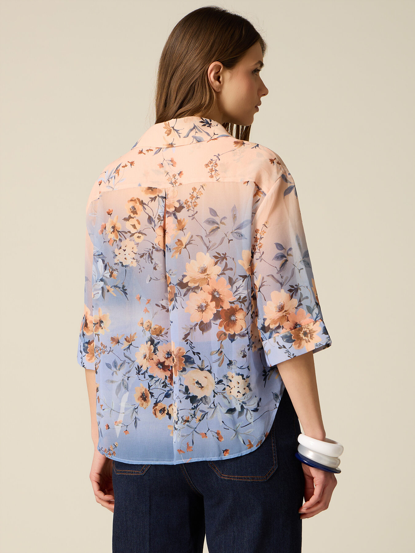 Camisa boxy estampada image number 1