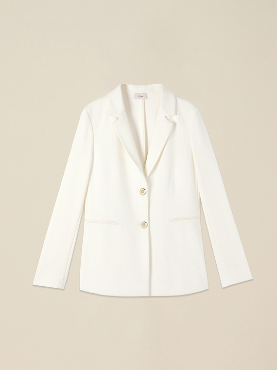 Soft touch jersey blazer