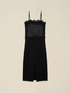 Schlauchkleid aus zwei Materialien image number 3
