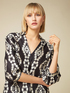 Patterned twill blouse image number 2