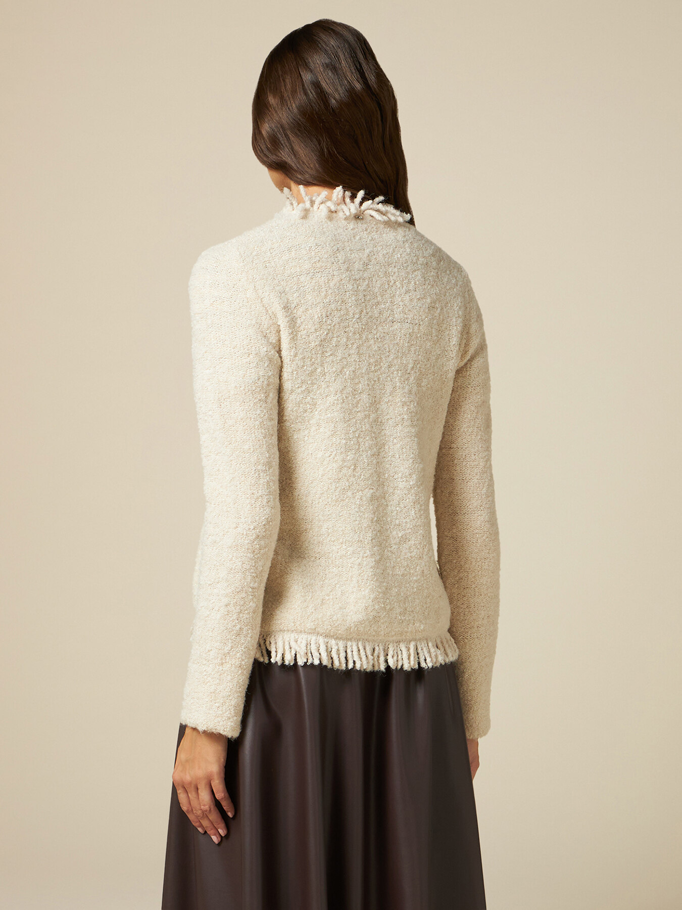 Giacca in maglia con bottoni gioiello image number 1