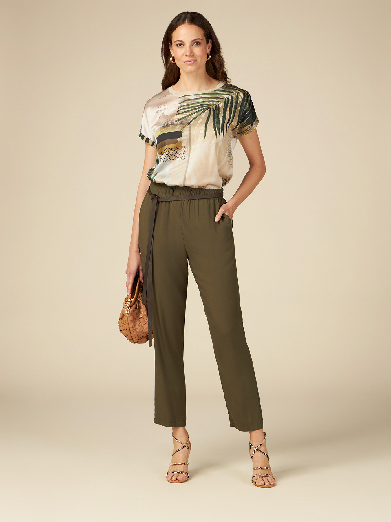 Viscose joggers image number 0