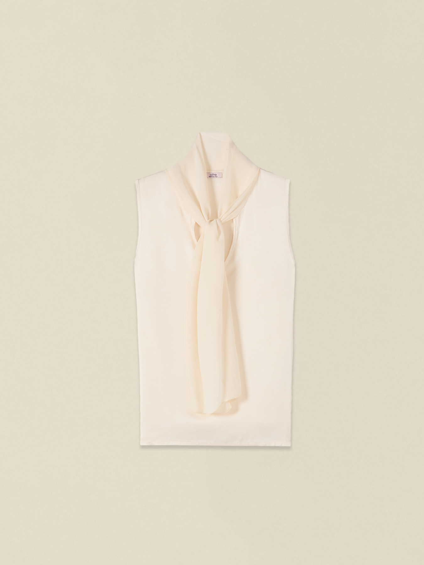 Viscose top with bow image number 3