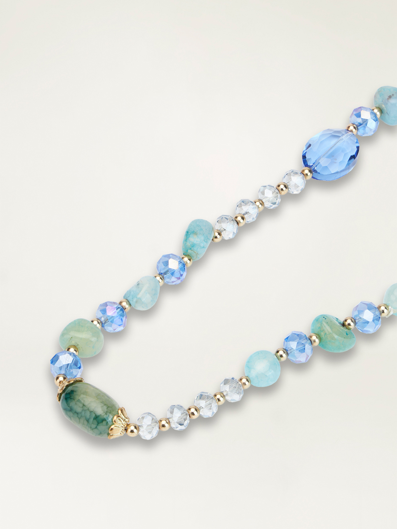 Lange Halskette mit Steinen image number 2