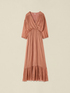 Long dress in silk blend voile image number 4