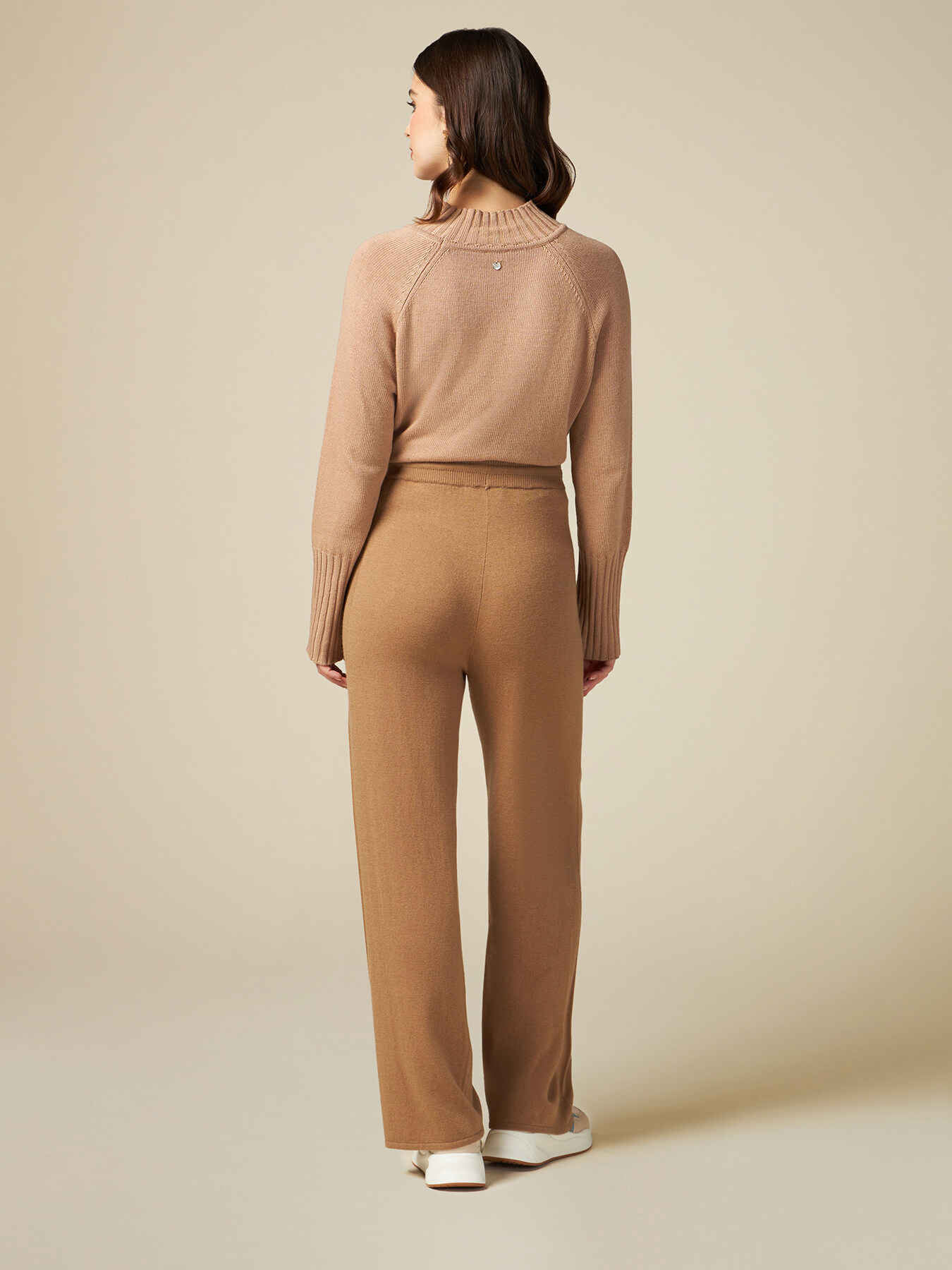 Cashmere blend knit trousers image number 1