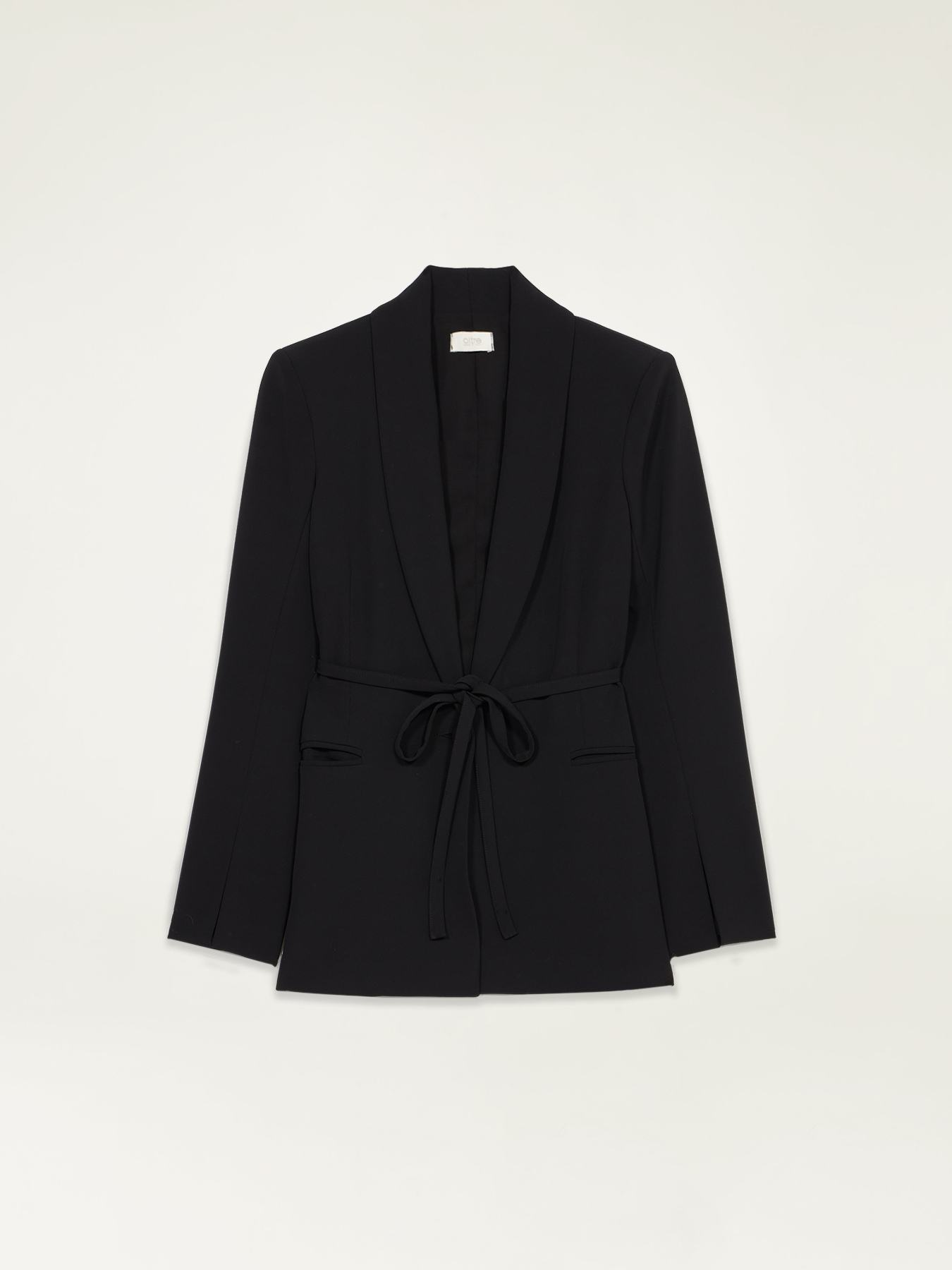 Blazer monopetto con cintura image number 4